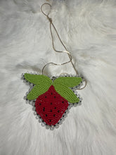 Load image into Gallery viewer, Beaded strawberry pendant with chain
