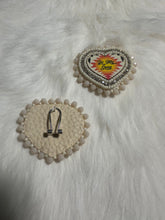 Load image into Gallery viewer, Cream by my snag beaded earrings
