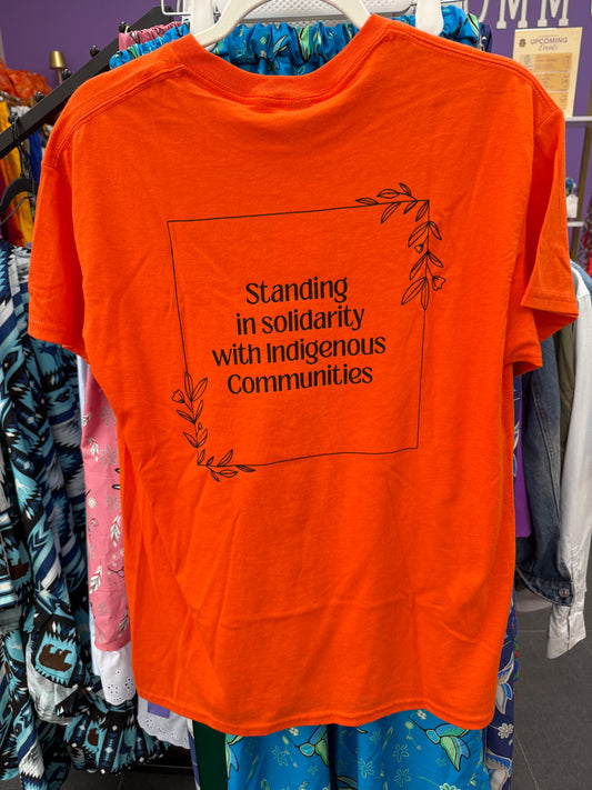 "Allyship Requires Action". Orange T-Shirt