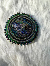 Load image into Gallery viewer, Green Abalone like Beaded Popsocket
