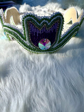 Load image into Gallery viewer, Large Floral Beaded Crown/Headband
